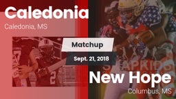 Matchup: Caledonia vs. New Hope  2018