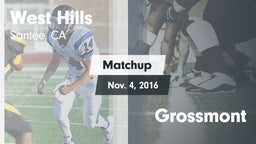 Matchup: West Hills vs. Grossmont 2016