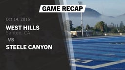 Recap: West Hills  vs. Steele Canyon 2016