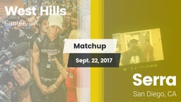 Matchup: West Hills vs. Serra  2017