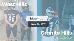 Matchup: West Hills vs. Granite Hills  2017