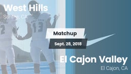 Matchup: West Hills vs. El Cajon Valley  2018
