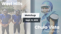 Matchup: West Hills vs. Chula Vista  2019