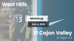 Matchup: West Hills vs. El Cajon Valley  2019