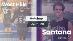 Matchup: West Hills vs. Santana  2019