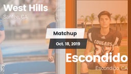 Matchup: West Hills vs. Escondido  2019