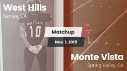 Matchup: West Hills vs. Monte Vista  2019