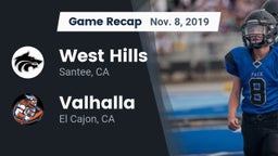 Recap: West Hills  vs. Valhalla  2019
