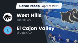 Recap: West Hills  vs. El Cajon Valley  2021