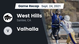 Recap: West Hills  vs. Valhalla 2021