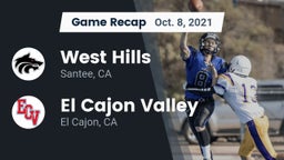 Recap: West Hills  vs. El Cajon Valley  2021