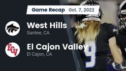 Recap: West Hills  vs. El Cajon Valley  2022