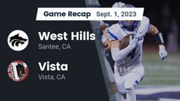 Recap: West Hills  vs. Vista  2023
