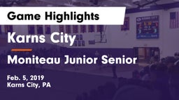 Karns City  vs Moniteau Junior Senior  Game Highlights - Feb. 5, 2019