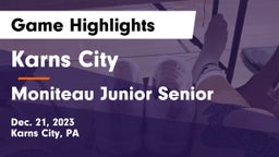 Karns City  vs Moniteau Junior Senior  Game Highlights - Dec. 21, 2023