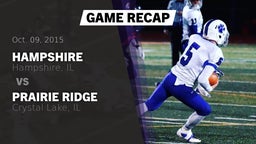 Recap: Hampshire  vs. Prairie Ridge  2015
