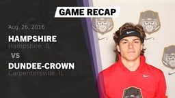 Recap: Hampshire  vs. Dundee-Crown  2016