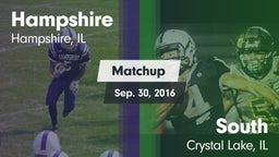 Matchup: Hampshire vs. South  2016