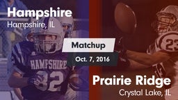 Matchup: Hampshire vs. Prairie Ridge  2016