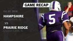 Recap: Hampshire  vs. Prairie Ridge  2016