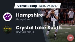 Recap: Hampshire  vs. Crystal Lake South  2017