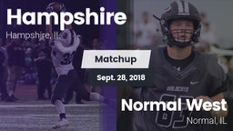 Matchup: Hampshire vs. Normal West  2018
