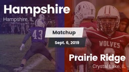 Matchup: Hampshire vs. Prairie Ridge  2019