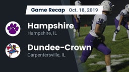 Recap: Hampshire  vs. Dundee-Crown  2019