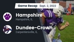 Recap: Hampshire  vs. Dundee-Crown  2022