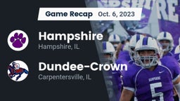 Recap: Hampshire  vs. Dundee-Crown  2023