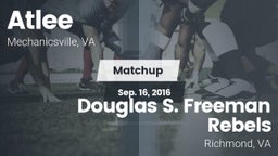 Matchup: Atlee vs. Douglas S. Freeman Rebels 2016