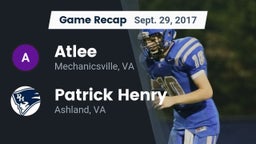 Recap: Atlee  vs. Patrick Henry  2017
