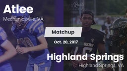 Matchup: Atlee vs. Highland Springs  2017