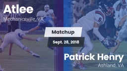 Matchup: Atlee vs. Patrick Henry  2018