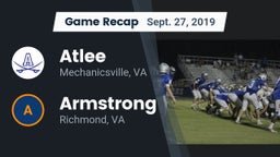 Recap: Atlee  vs. Armstrong  2019