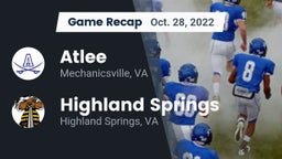 Recap: Atlee  vs. Highland Springs  2022