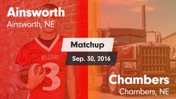 Matchup: Ainsworth vs. Chambers  2016