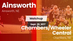 Matchup: Ainsworth vs. Chambers/Wheeler Central  2017