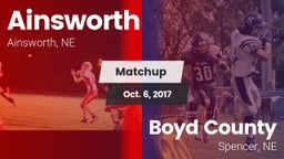 Matchup: Ainsworth vs. Boyd County 2017