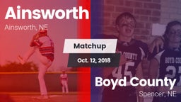Matchup: Ainsworth vs. Boyd County 2018