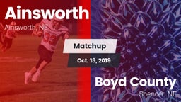 Matchup: Ainsworth vs. Boyd County 2019