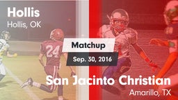 Matchup: Hollis vs. San Jacinto Christian  2016