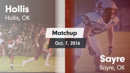 Matchup: Hollis vs. Sayre  2016