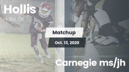 Matchup: Hollis vs. Carnegie ms/jh 2020