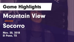 Mountain View  vs Socorro  Game Highlights - Nov. 20, 2018