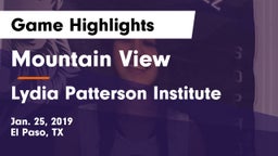 Mountain View  vs Lydia Patterson Institute Game Highlights - Jan. 25, 2019