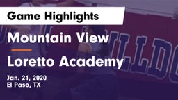 Mountain View  vs Loretto Academy Game Highlights - Jan. 21, 2020