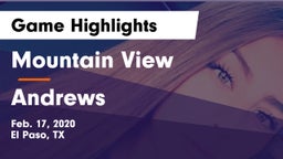 Mountain View  vs Andrews  Game Highlights - Feb. 17, 2020