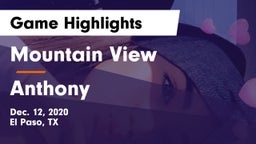 Mountain View  vs Anthony  Game Highlights - Dec. 12, 2020