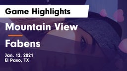 Mountain View  vs Fabens  Game Highlights - Jan. 12, 2021